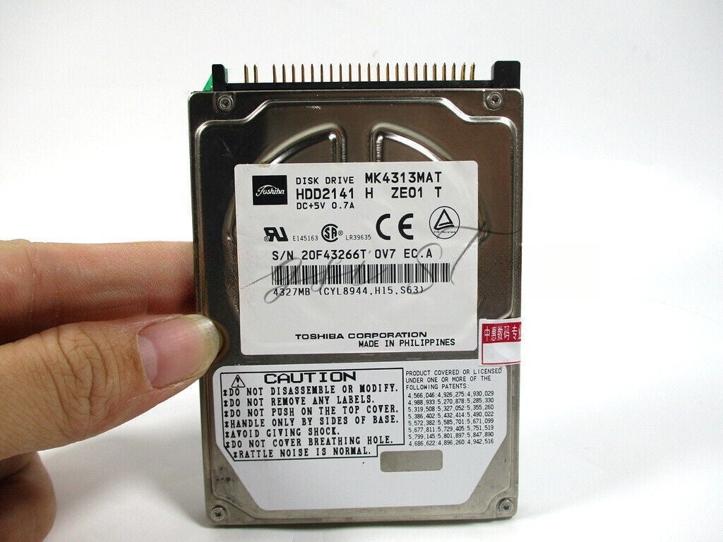 1pc MK4313MAT HDD2141 4.32G 2.5" Parallel Laptop Hard Drive 4327M