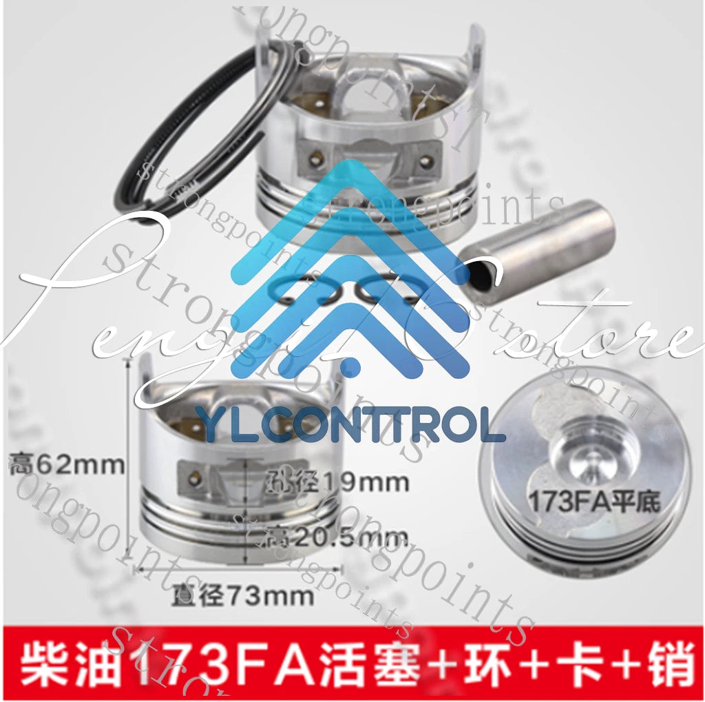 Air-cooled diesel engine/microtiller parts186FA188/190/192F piston ring assembly