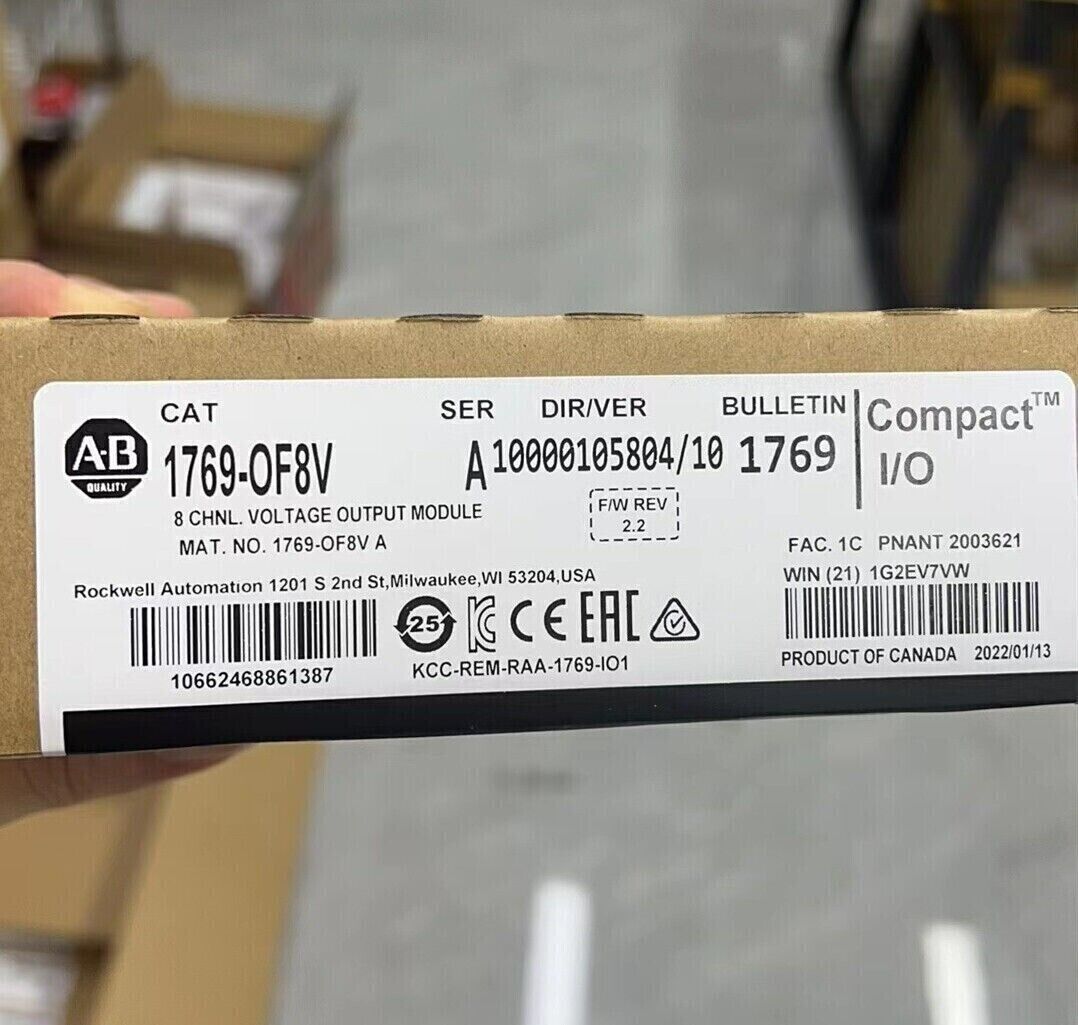 Sealed Allen Bradley 1769-OF8V 8-Ch Output Mod - ALLEN BRADLEY