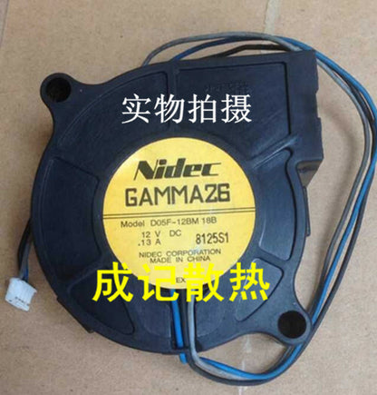 1pcs  NIDEC GAMMA26 D05F-12BM 18B 5025 12v 0.13A projector fan