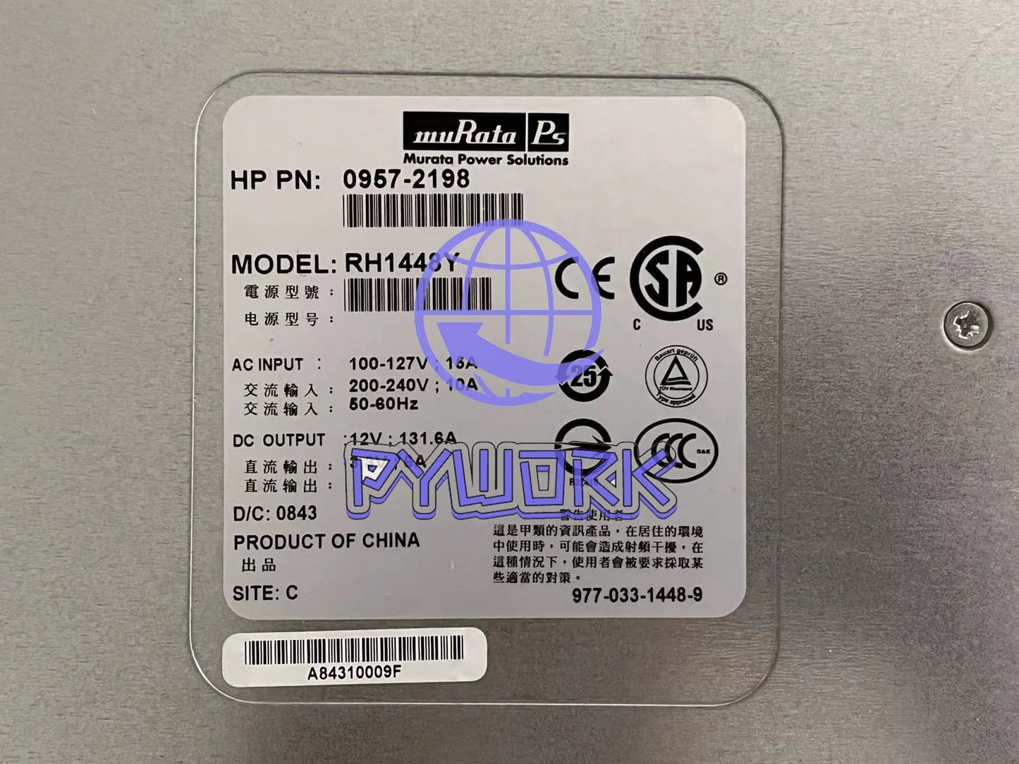 1Pcs HP / HP 0957-2198 RH1448Y RX6600 RX3600 server power supply