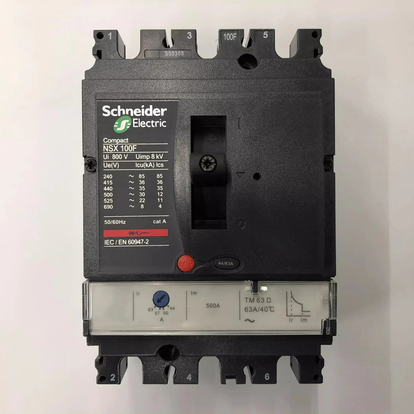 1PCS for NSX100F 3P TM63D 63A Air Switch Molded Case Circuit Breaker