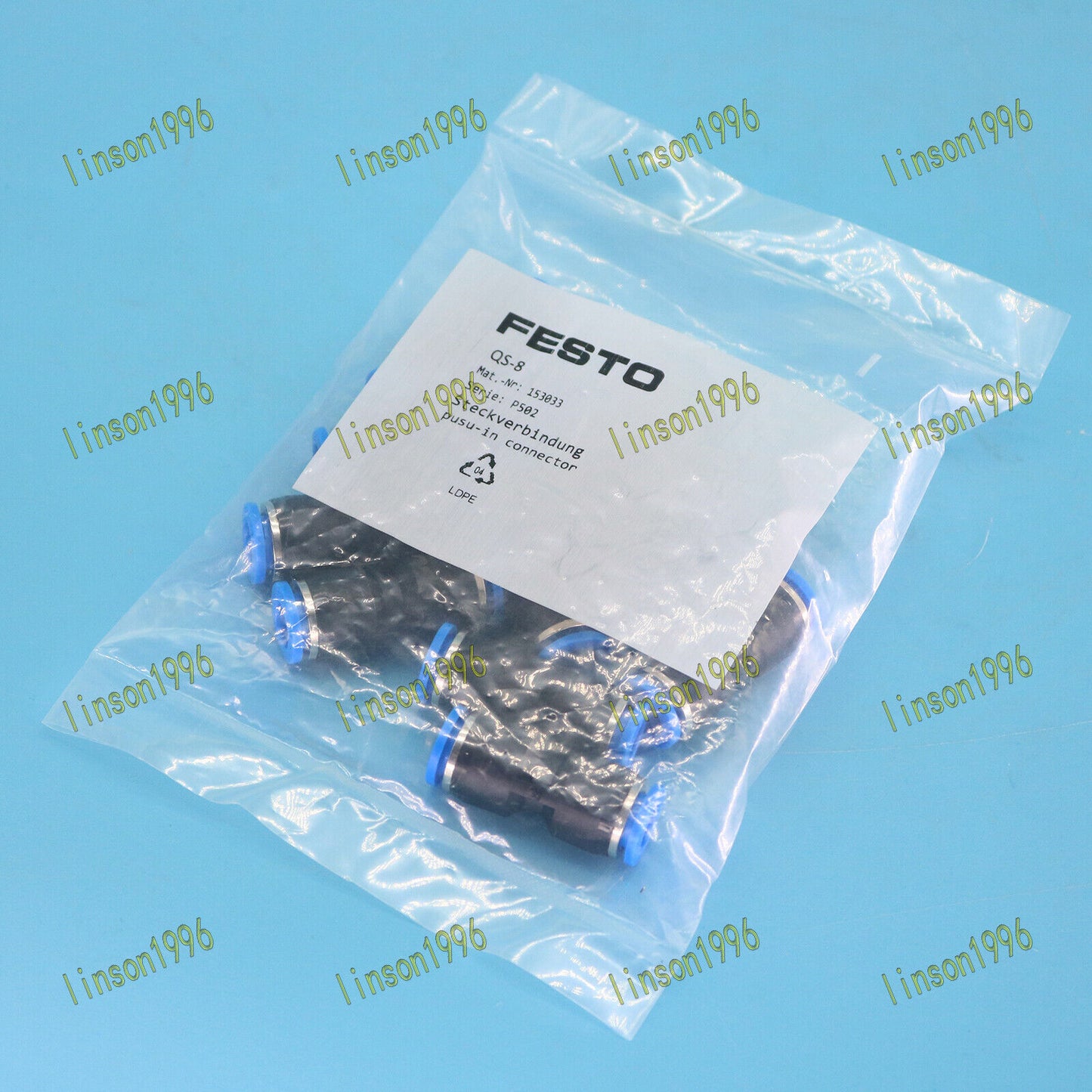 FESTO 10PCS Push-In Connector ONE YEAR - FESTO