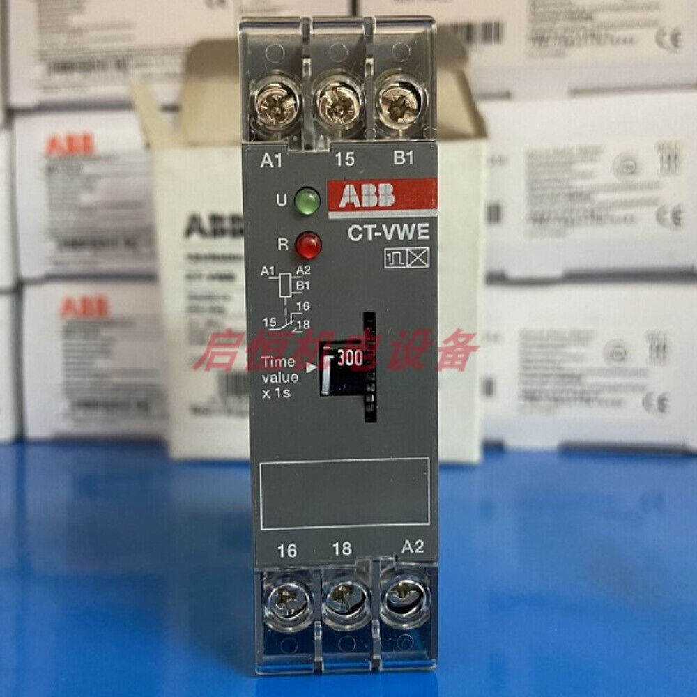 ABB Time Relay CT-VWE, 0.3-30s, 24VAC/DC 220-240VAC - ABB