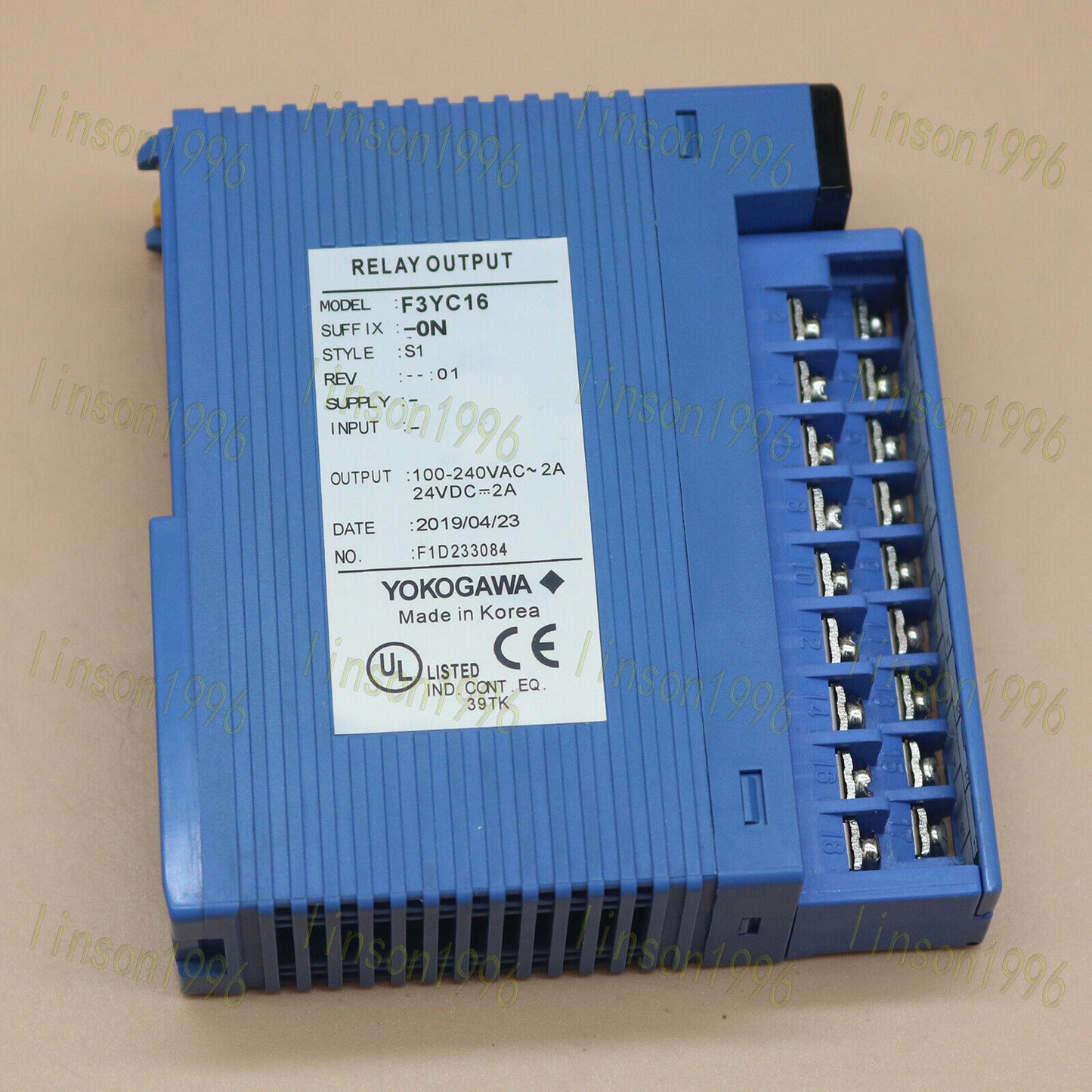 1-Piece Yokogawa Output Module F3YC16-0N - YOKOGAWA