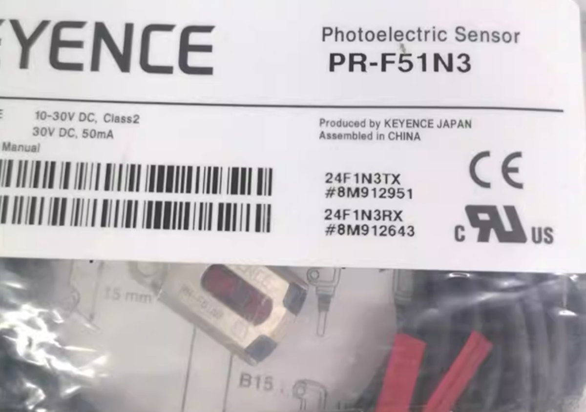 KEYENCE PR-F51N3 Photoelectric Sensor for High Precision Applications - KEYENCE