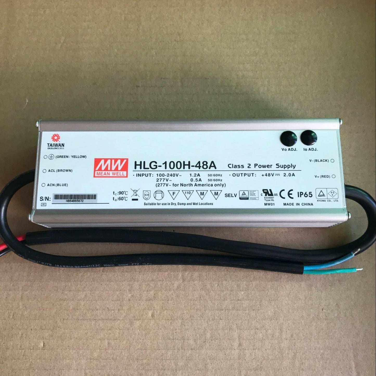 new 1 pcs MEAN WELL HLG-100H-48A 100W 48V 2A power supply