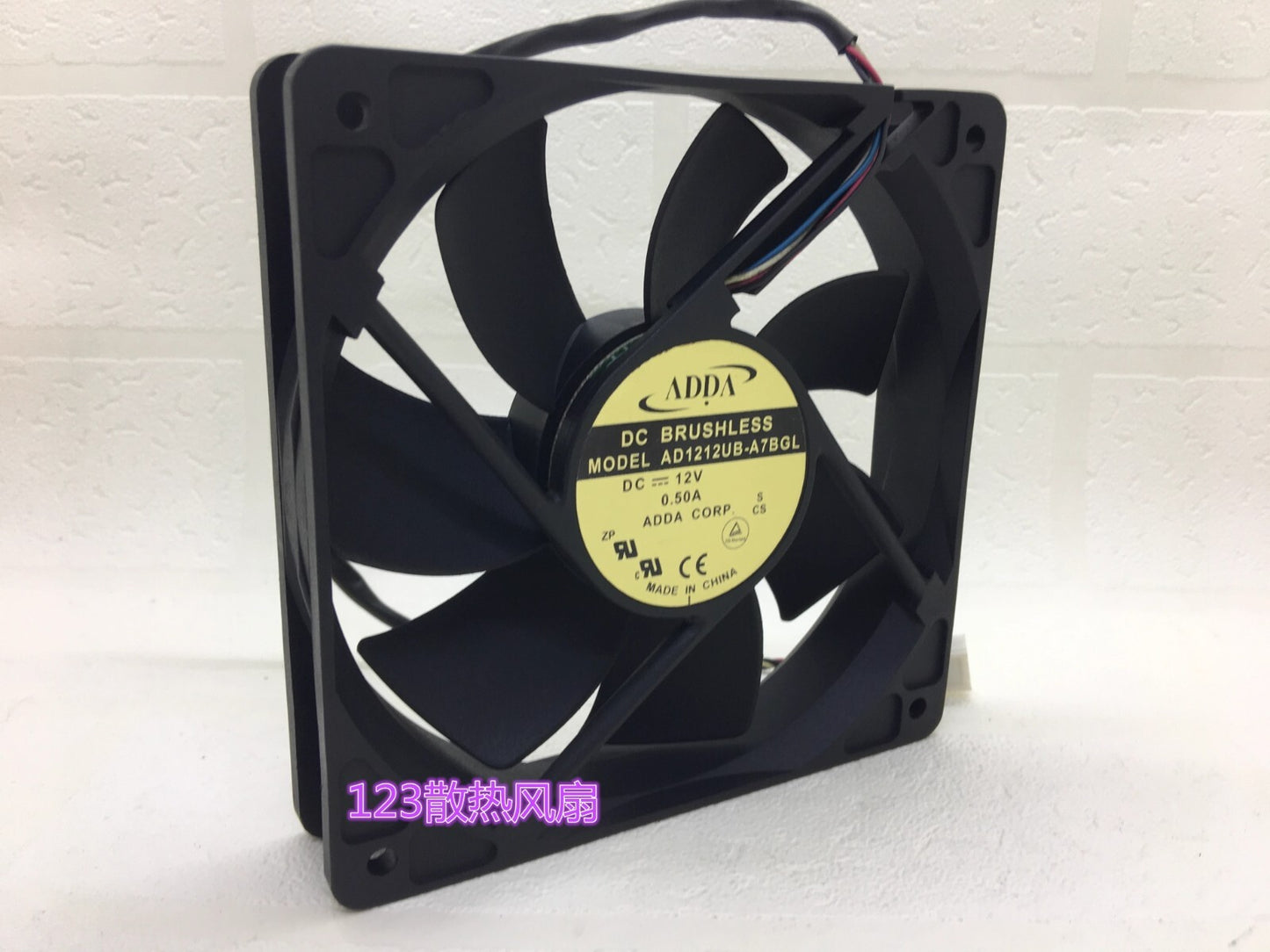 ADDA AD1212UB-A7BGL 12025 DC12V 0.5A 4-Wire PWM Cooling Fan