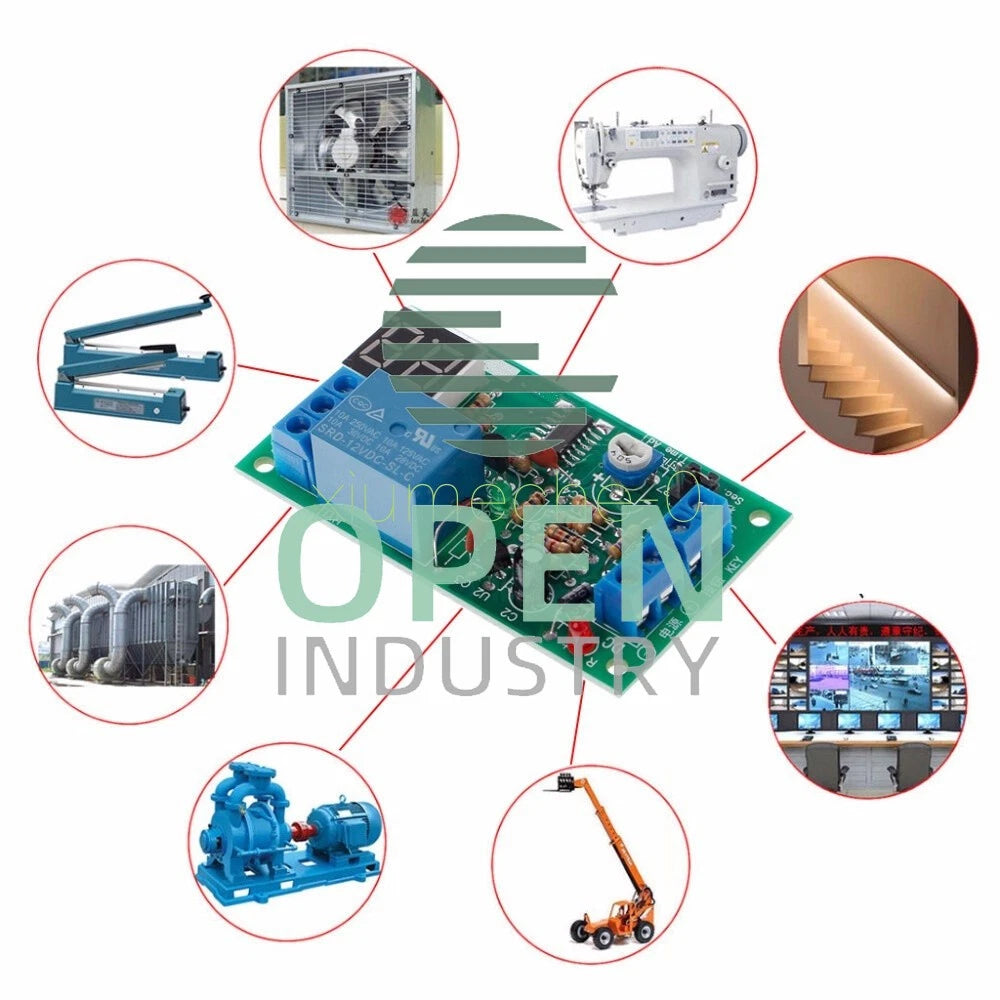 DC 12V LED Display Countdown Timing Timer Delay Turn OFF Relay Switch Module