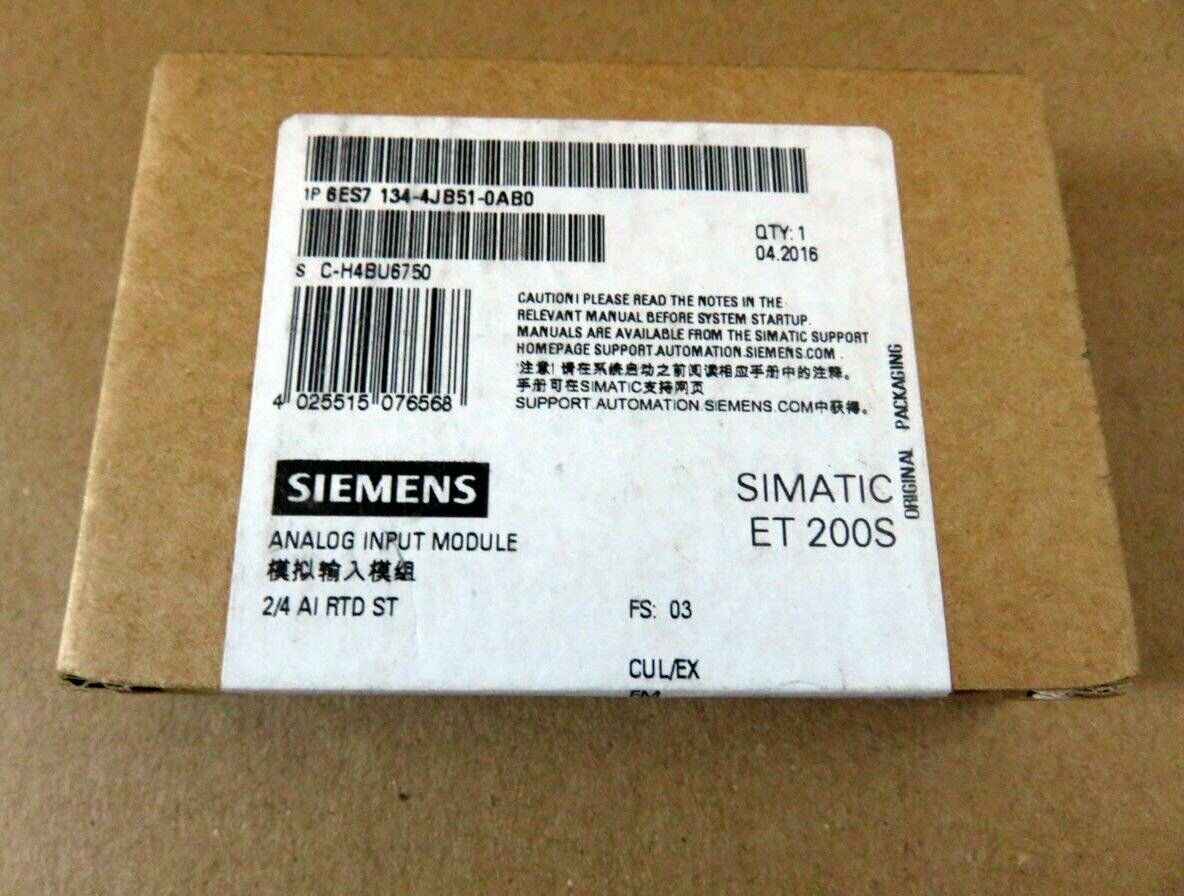new ONE  Siemens Analog Input Module 6ES7134-4JB51-0AB0 6ES7 134-4JB51-0AB0