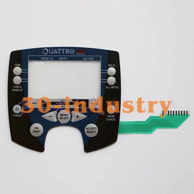 Membrane Keypad for Metal Detector MINELAB OUATTRO MP Film - MINELAB