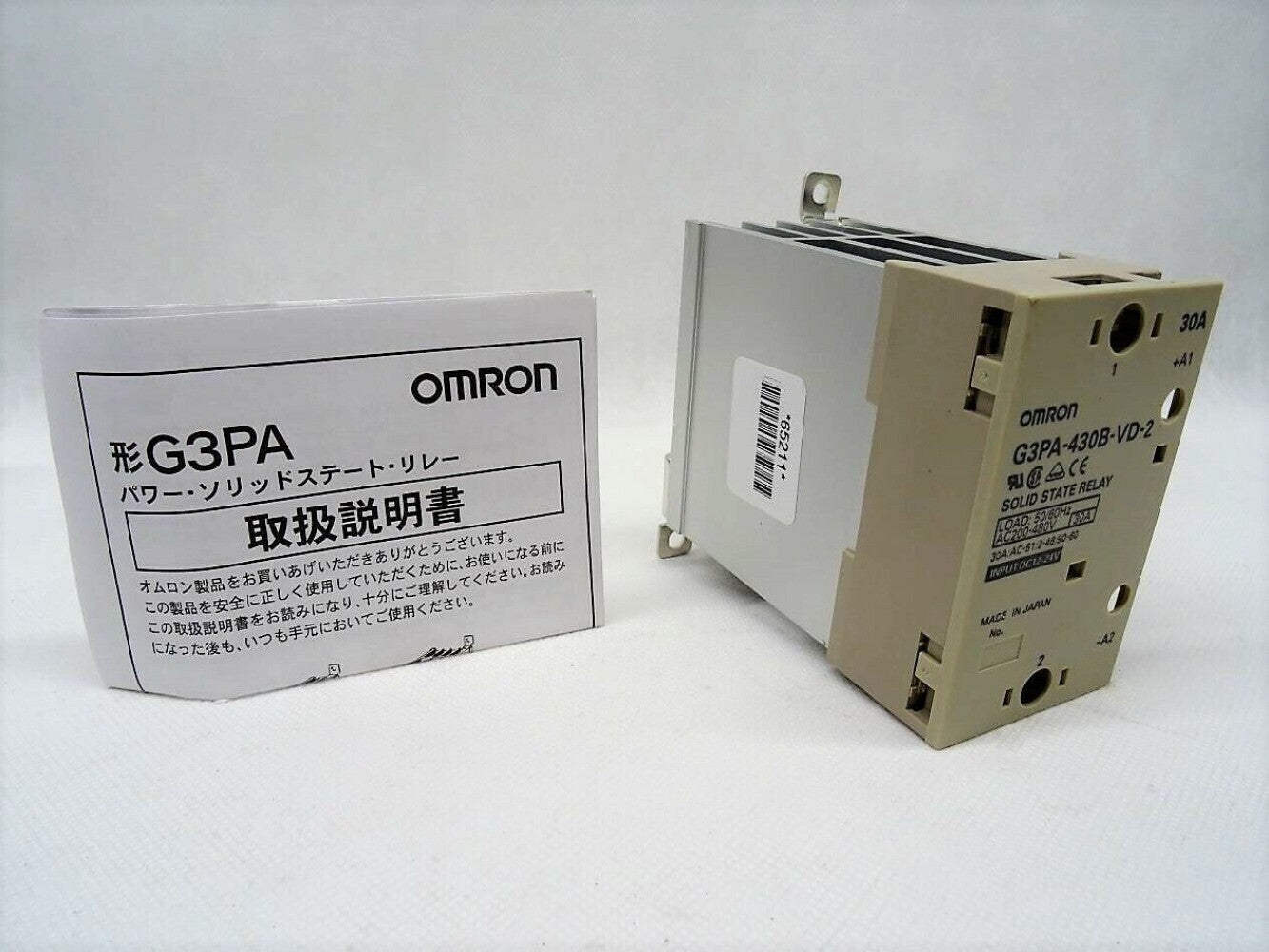 QTY:1 For Omron G3PA-430B-VD-2 Solid State Relay 50/60Hz 200-480VAC 30A