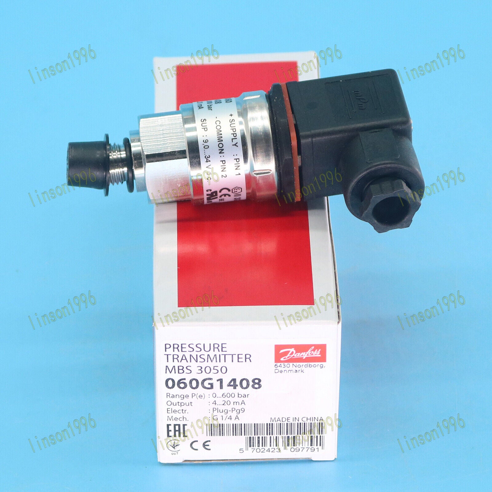 new 1PC  Danfoss MBS 3050 060G1408 pressure transmitter Fast Danfoss