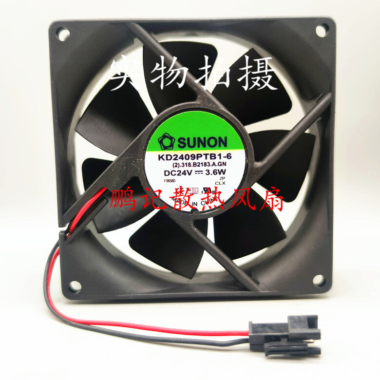 SUNON KDE2409PTS1-6 DC 24V 3.6W 9025 inverter cooling fan