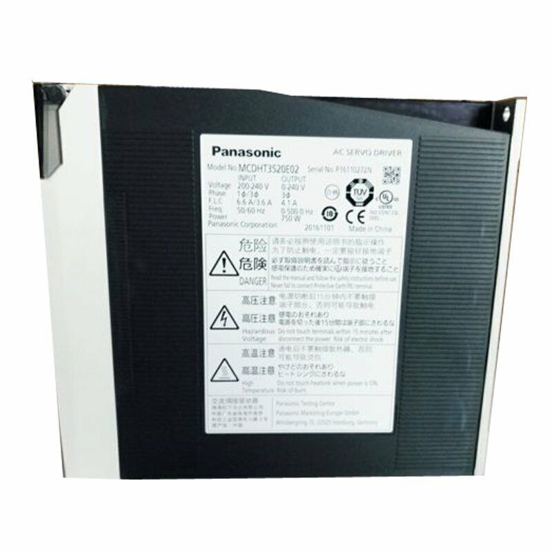 Panasonic servo drives MCDHT3520E02 | One year warranty | High performance | 1 piece | Industrial drives | Precision control | 200 RPM max | 3-phase - PANASONIC