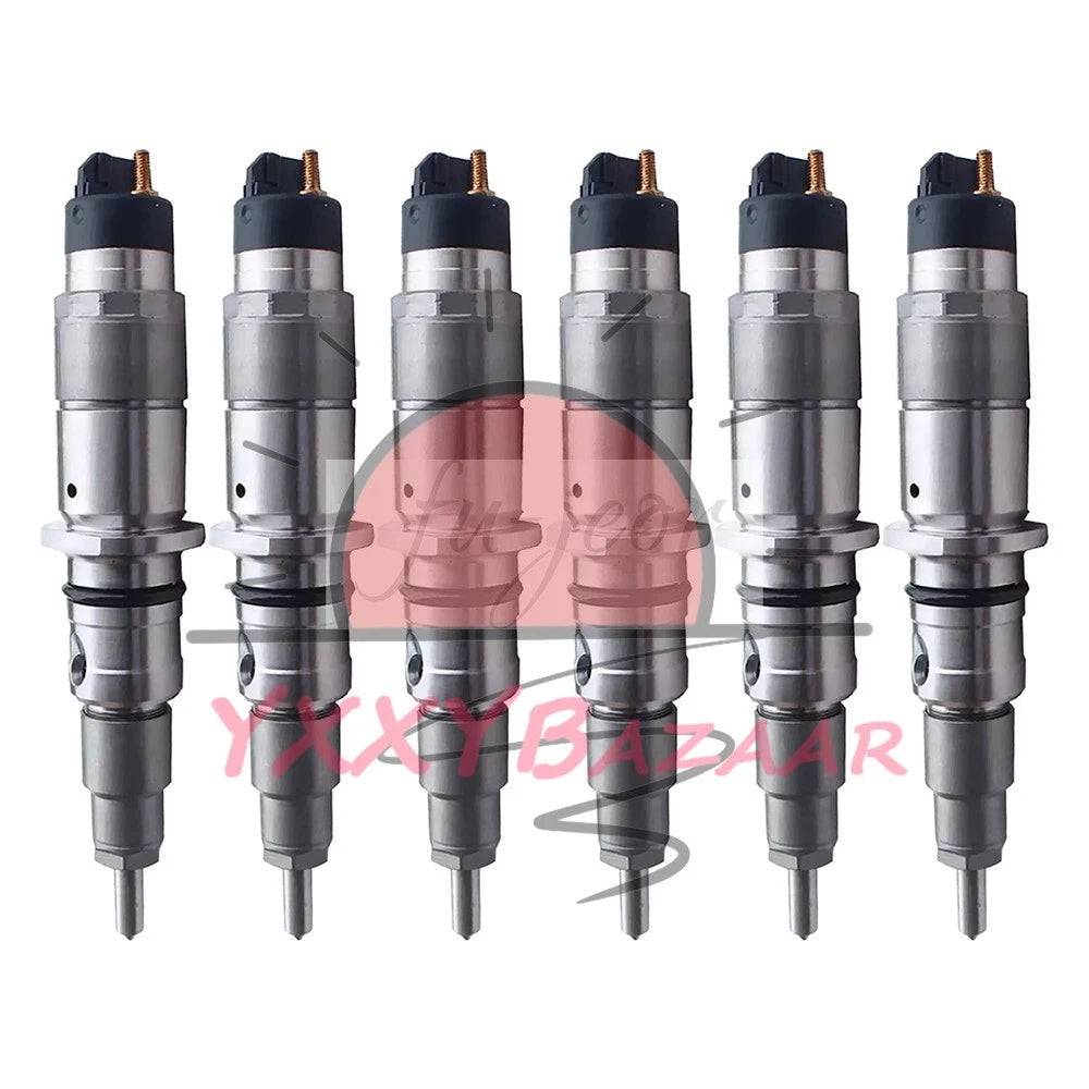 6PCS 0445120075 Diesel Injector 0986435530 for Holland Iveco 504128307 2855135 ~