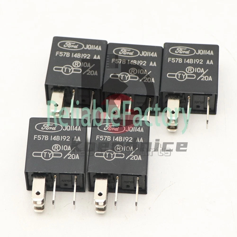 2 PCS F57B 14B 192 AA 5 Pin 20A/10A 12VDC JQ114A Ford automotive relay