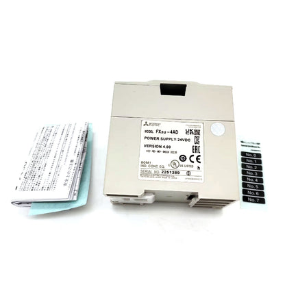Mitsubishi FX3U-4AD PLC Module with 4 Inputs, 1 Output, 10-bit A/D, 16-bit D/A - MITSUBISHI