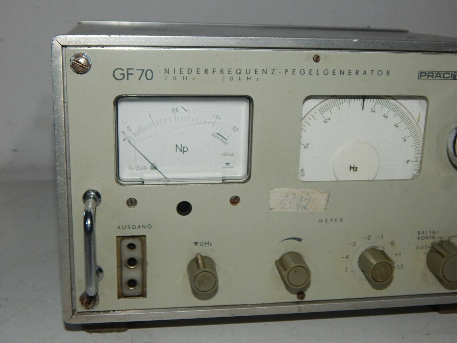 PRÄCITRONIC Measuring Device GF 70 Low-Frequency Level Generator 20Hz-20kHz - PRÄCITRONIC