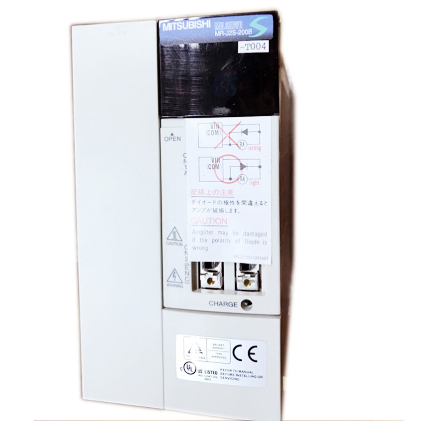 Mitsubishi MR-J2S-200B-T004 Servo Amplifier - High-Power servo amplifier with advanced features - MITSUBISHI