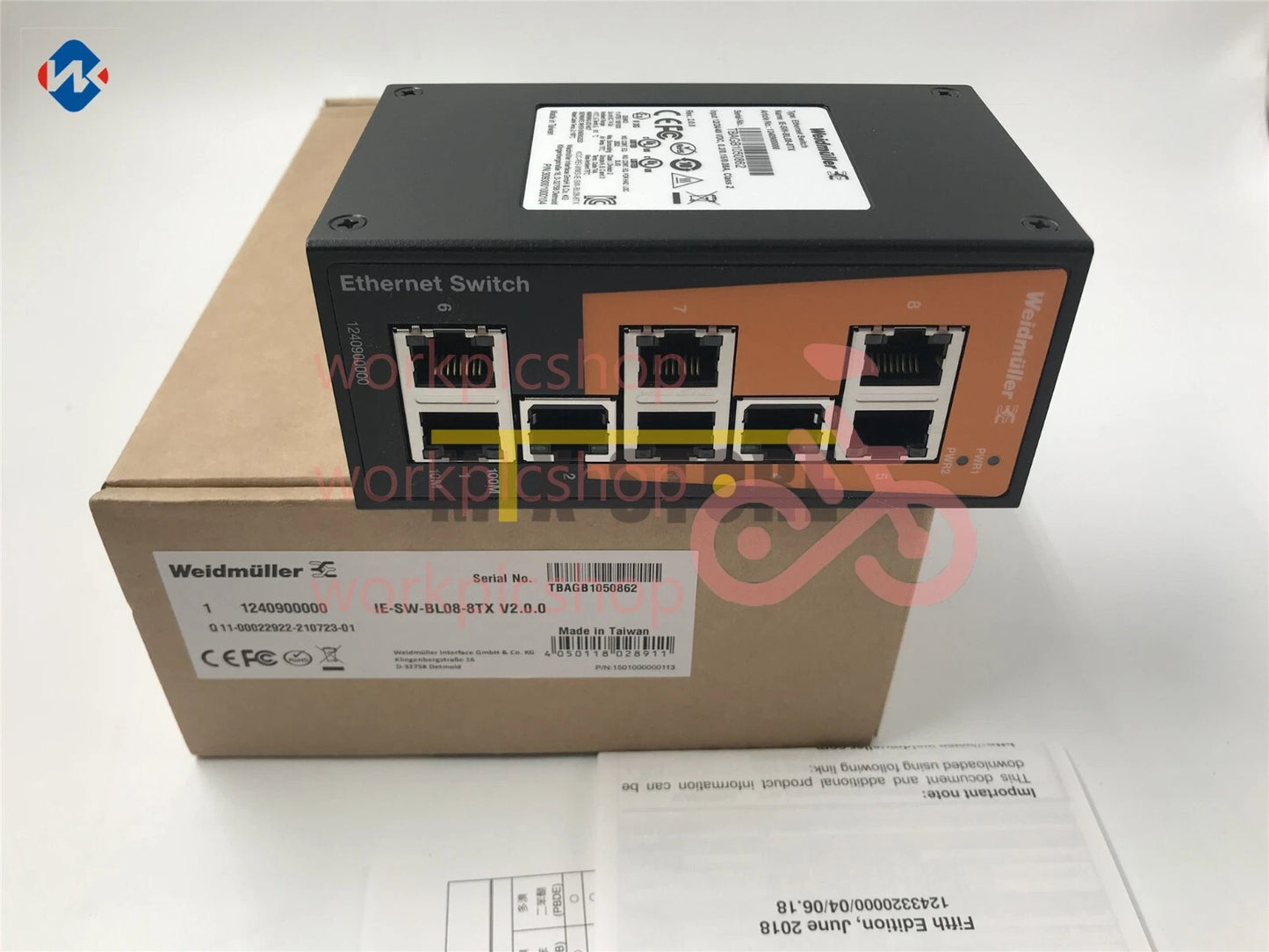 1PCS Weidmuller IE-SW-BL08-8TX