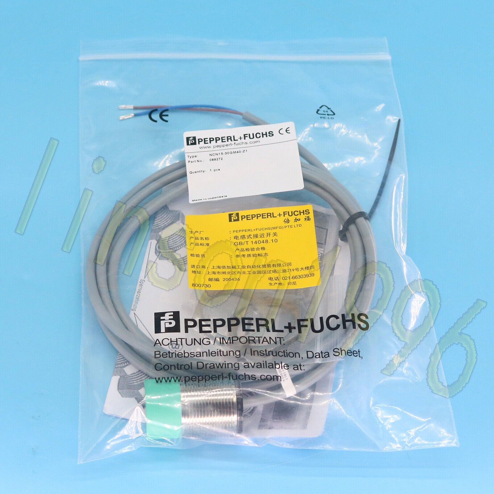 Pepperl+Fuchs NCN15-30GM40-Z1 Inductive Sensor Fast - PEPPERL+FUCHS