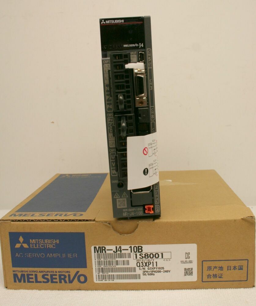 new Mitsubishi MR-J4-10B Servo Drive MRJ410B Amplifier In Box ping - MITSUBISHI