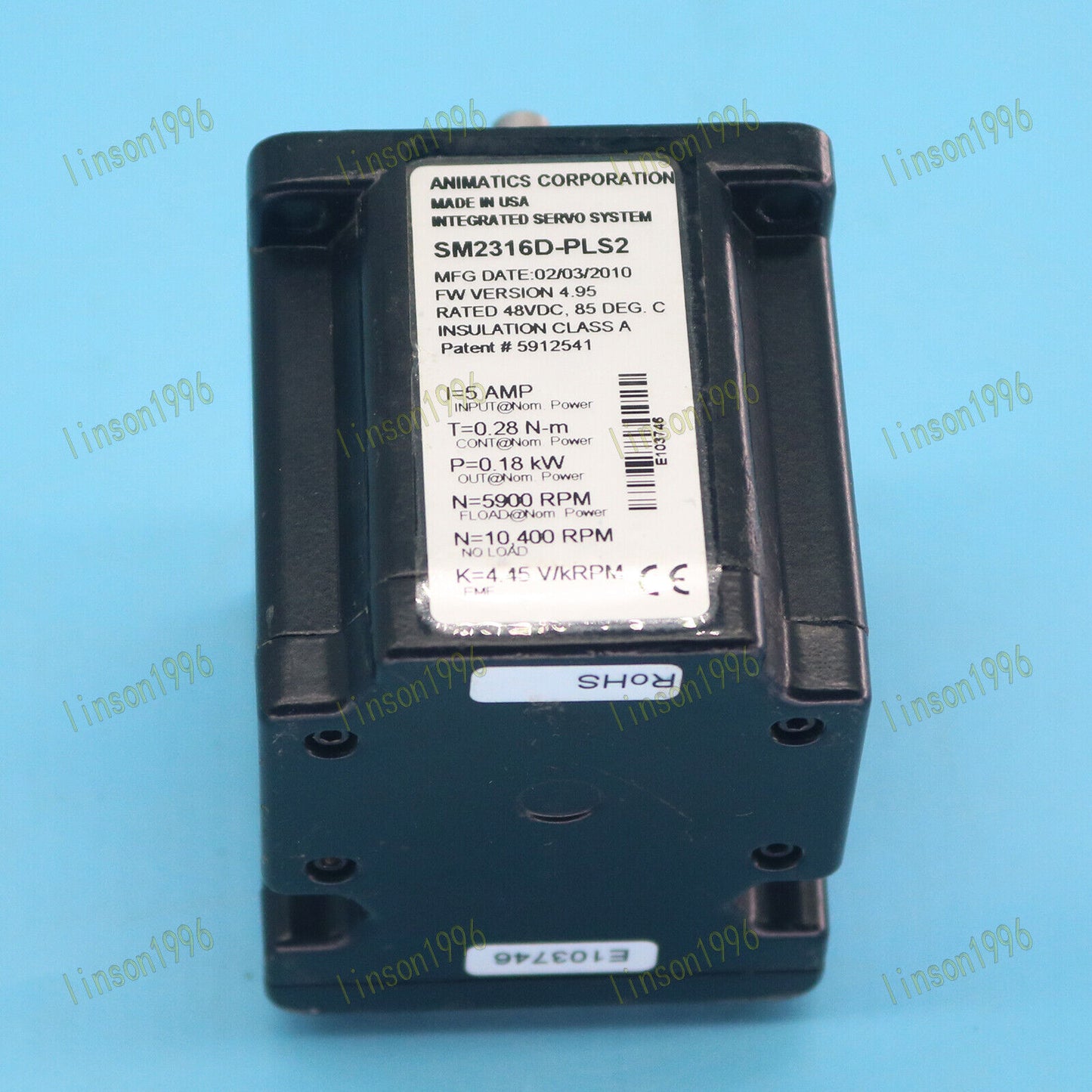 used One For SMART Servo Motor SM2316D-PLS2 Fully Tested - SMART
