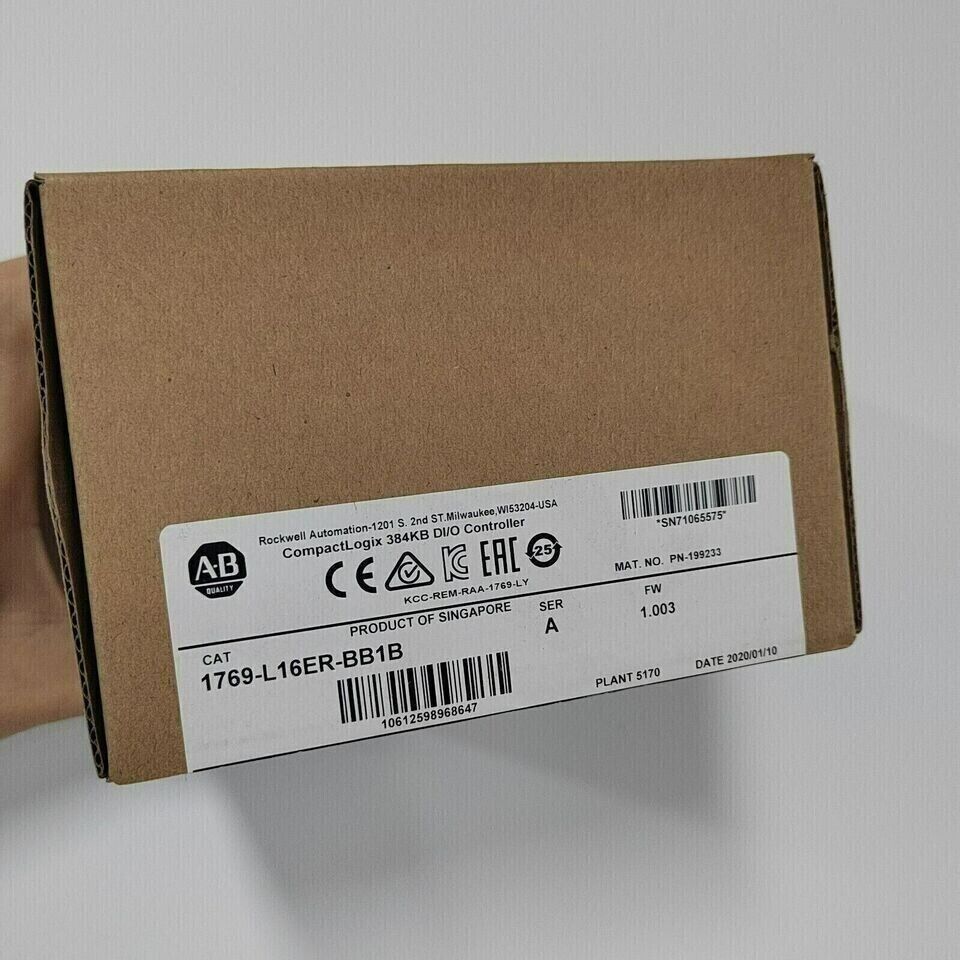 New Factory Sealed AB 1769-L16ER-BB1B SER CompactLogix Controller 384KB - COMPACTLOGIX
