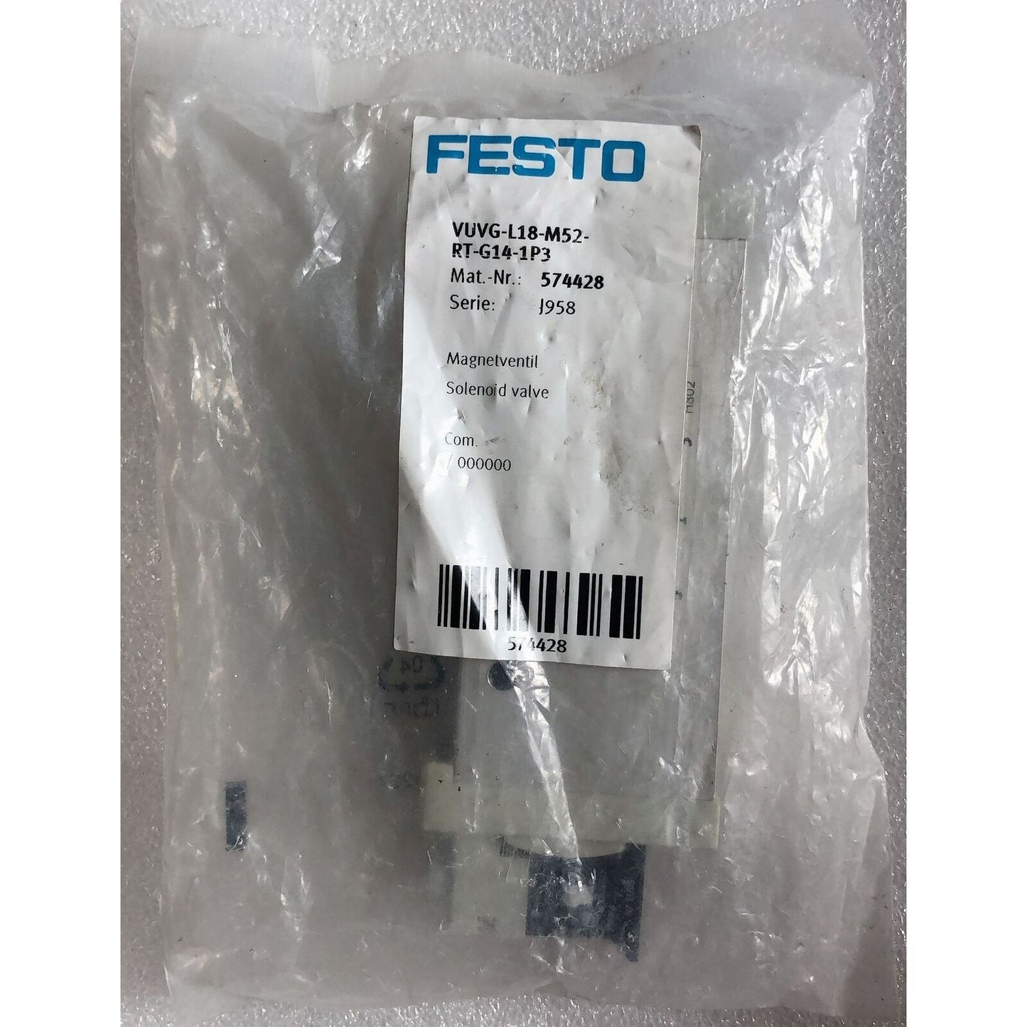 FESTO VUVG 52 RT Valve ONE Year - FESTO