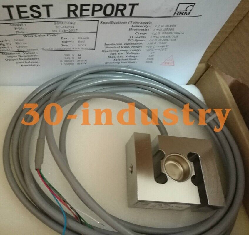 1PCS NEW FOR HBM Load Cell S-type Tension S40AC3-3000KG Weighing Sensor - KOEED