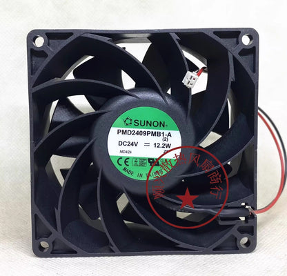 SUNON PMD2409PMB1-A 9038 DC24V 12.2W 9CM 2-Pin Inverter Cooling Fan