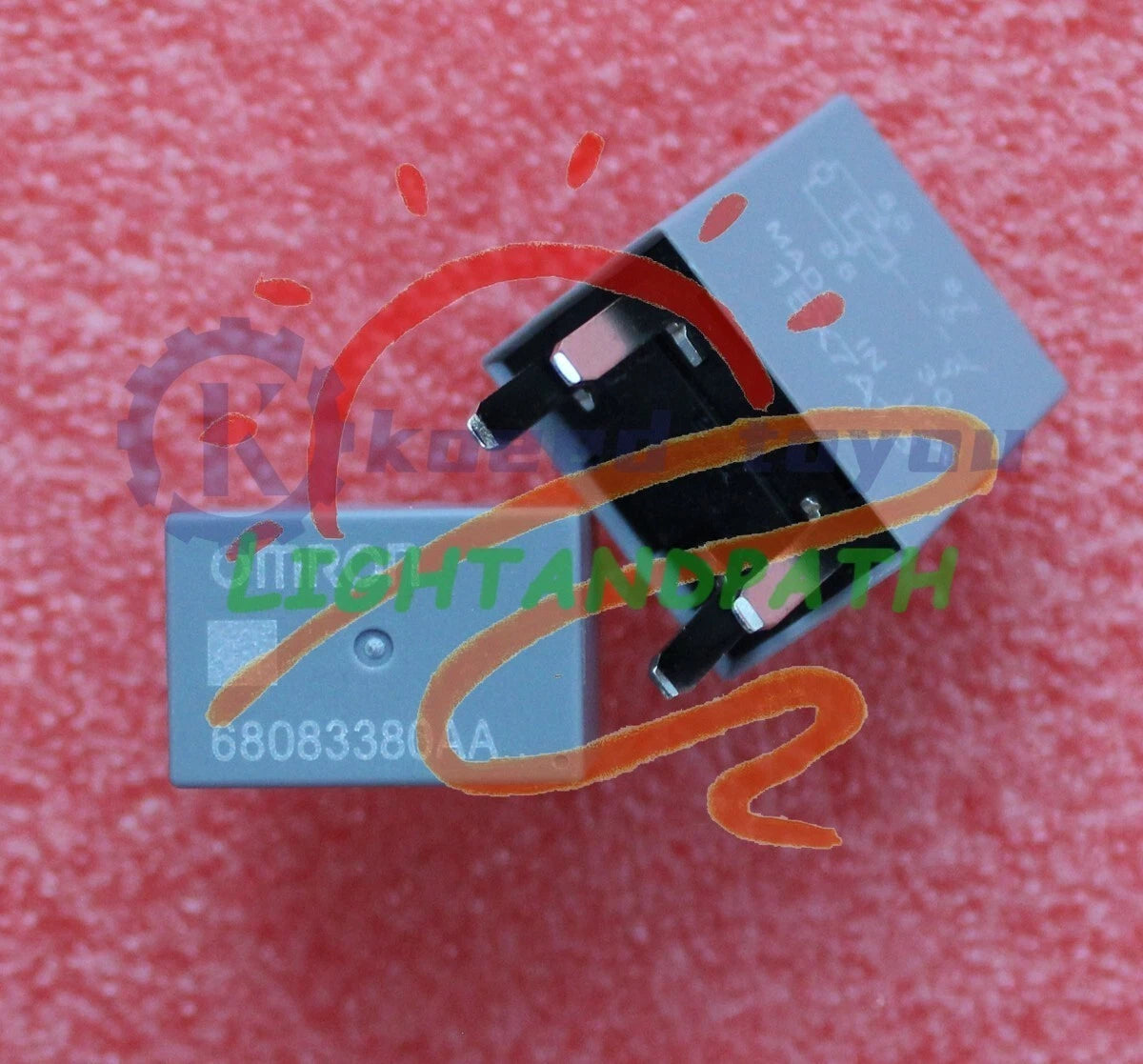 4 X For OMRON 68083380AA 05X7A13 4-Pin 12V Horn Start Fog Light Automotive Relay