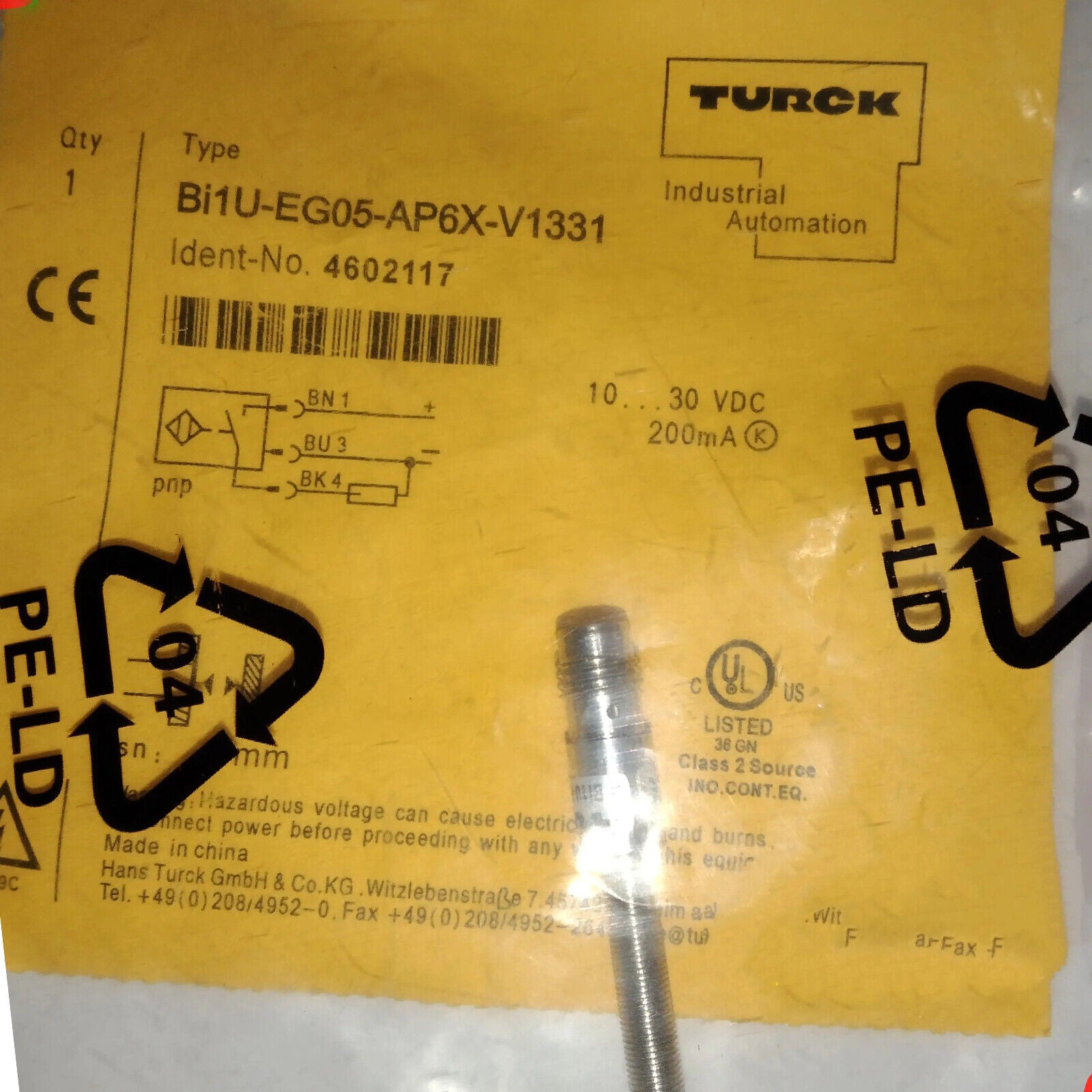 new 1pc  TURCK BI1U-EG05-AP6X-V1331 Proximity switch sensor ship