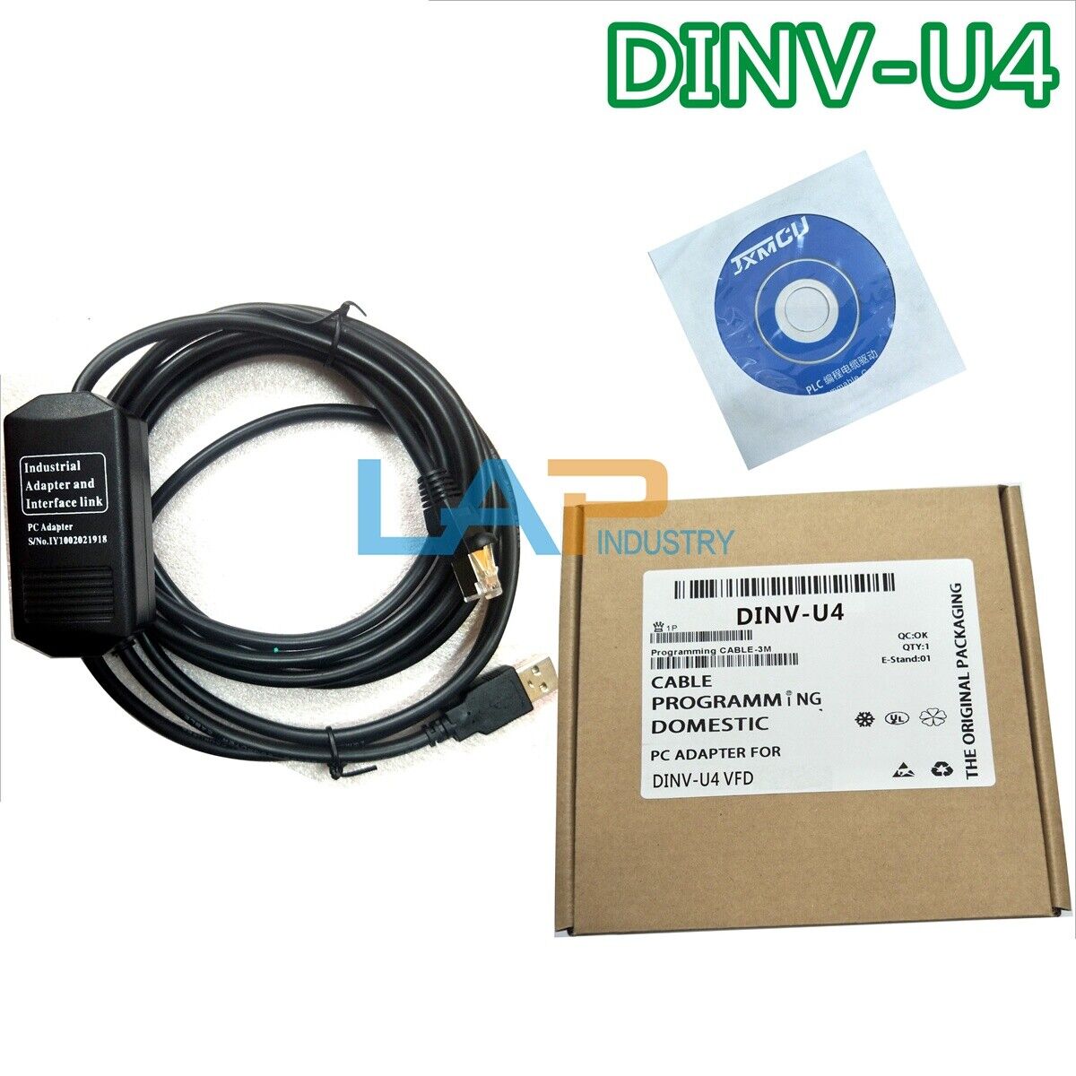 new 1PCS  USB DINV-U4 Cable FOR Mitsubishi inverter E500 E700 A700 F700 A800 F800