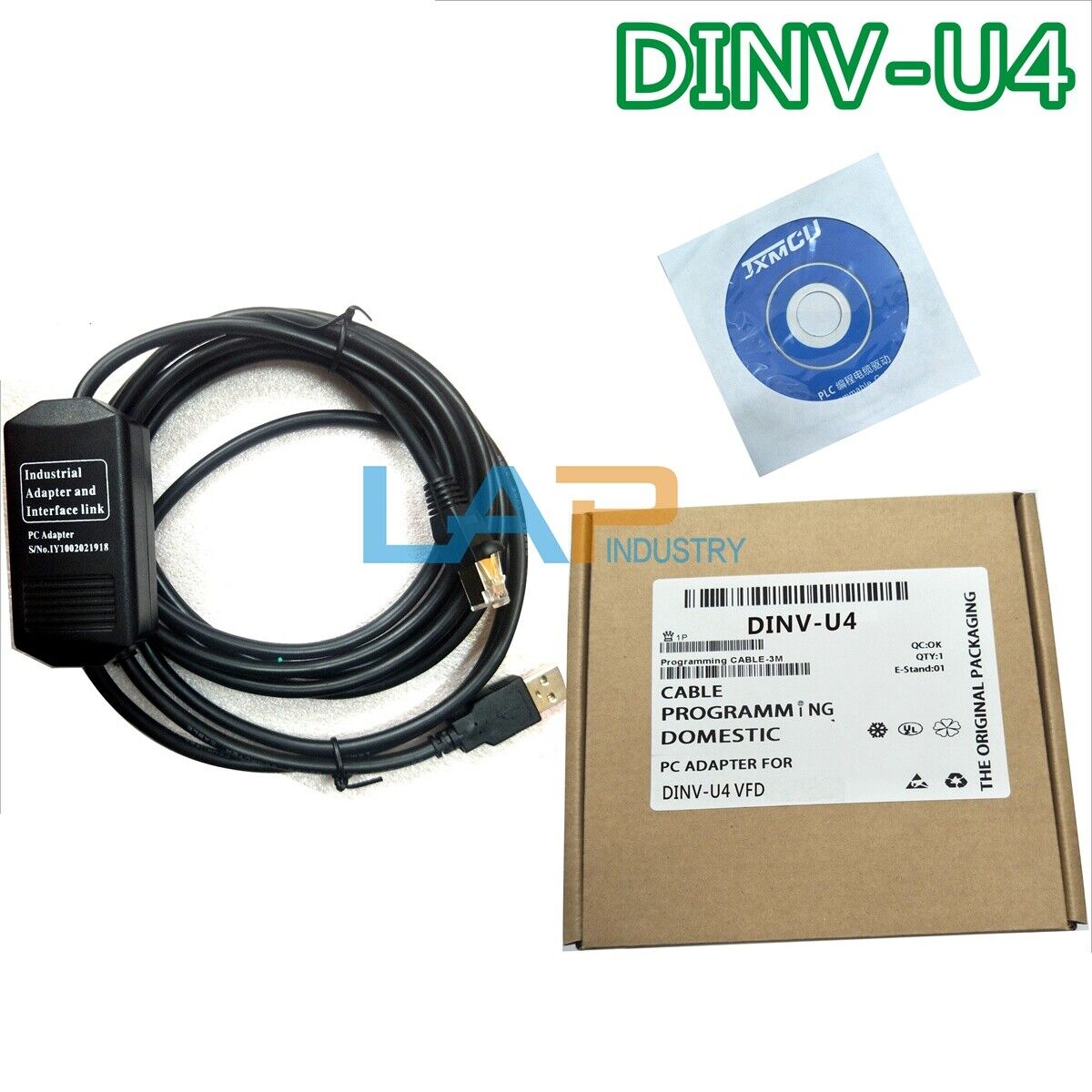 new 1PCS USB DINV-U4 Cable FOR Mitsubishi inverter E500 E700 A700 F700 A800 F800 - MITSUBISHI