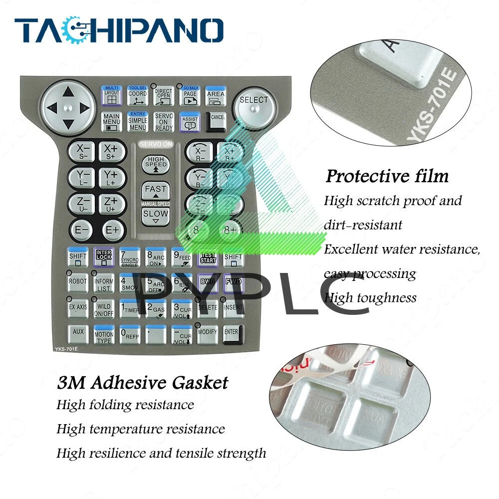 Plastic Case Cover for Yaskawa DX200 JZRCR-YPP21-1 Touch Screen + Overlay + LCD