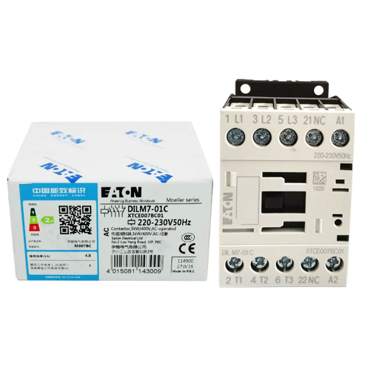 Eaton DILM7-10C Contactor 220V 50Hz - EATON