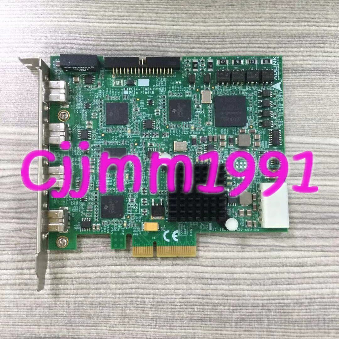 used 1PC ADLINK/ Linghua PCIe FIW64 channel IEEE1394B image acquisition card - ADLINK