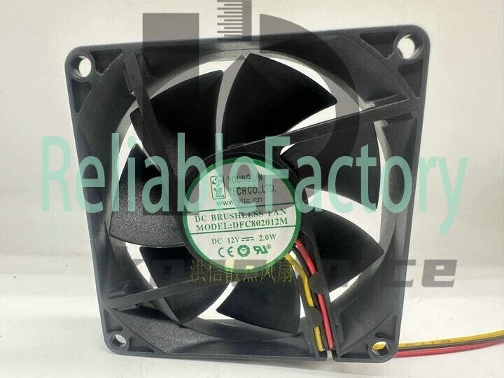 1 pcs YOUNG LIN Fan DFC802012M DC12V 2.0W 8020 80*20MM 3 wire cooling fan