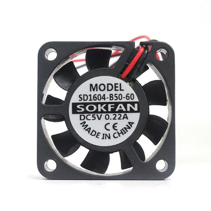 SOKFAN SD1604-B50-60 4010 5V 0.22A 4cm 2-wire miniature axial cooling fan
