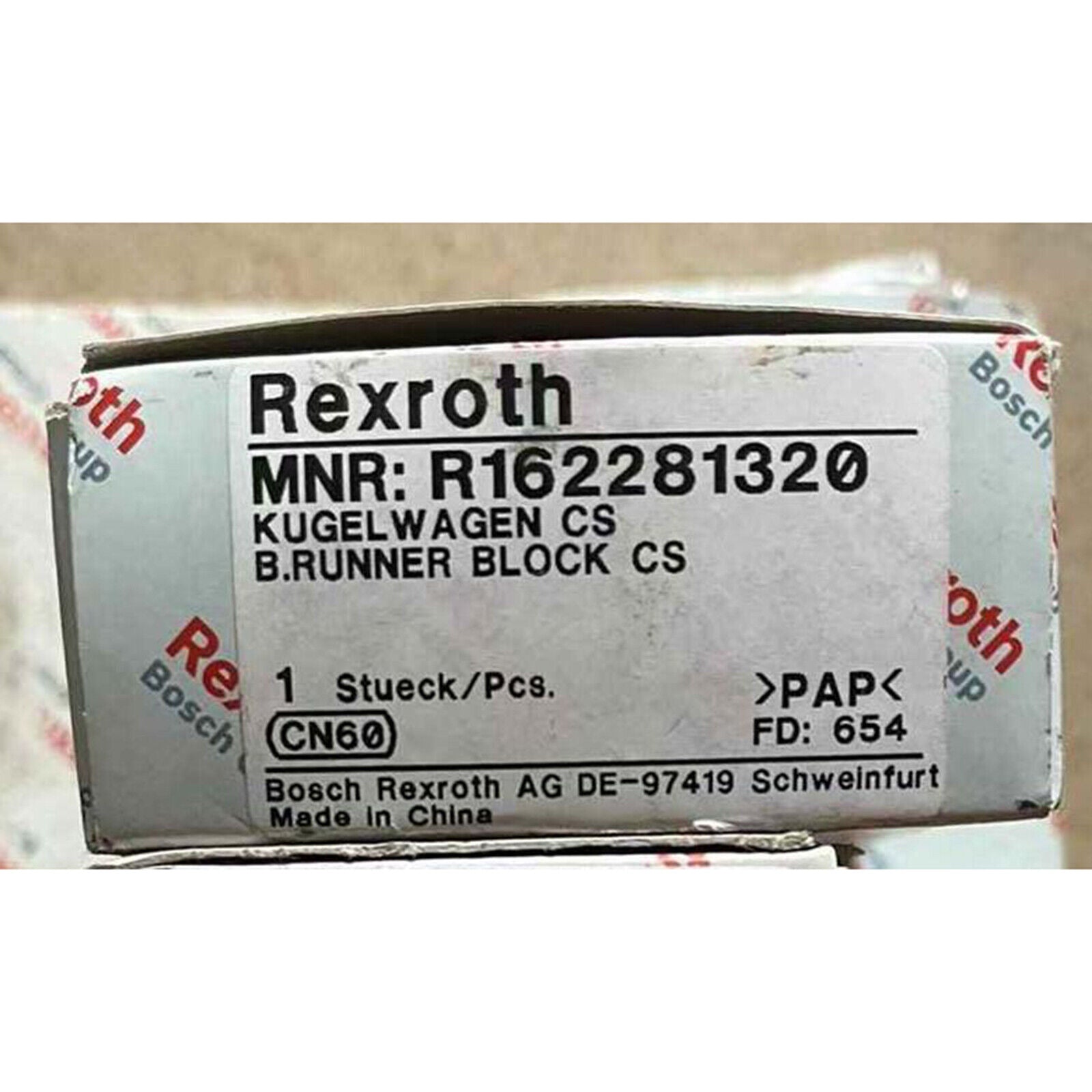 new one  R162281320 Rexroth RUNNER BLOCK BALL BEARING fast Ship