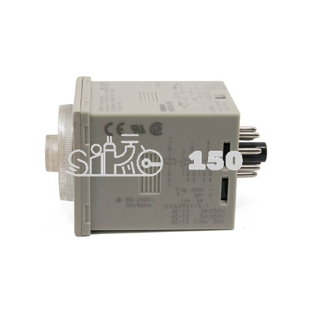 OMRON H3CR-F8 Twin Timer 100-240V AC Box - OMRON