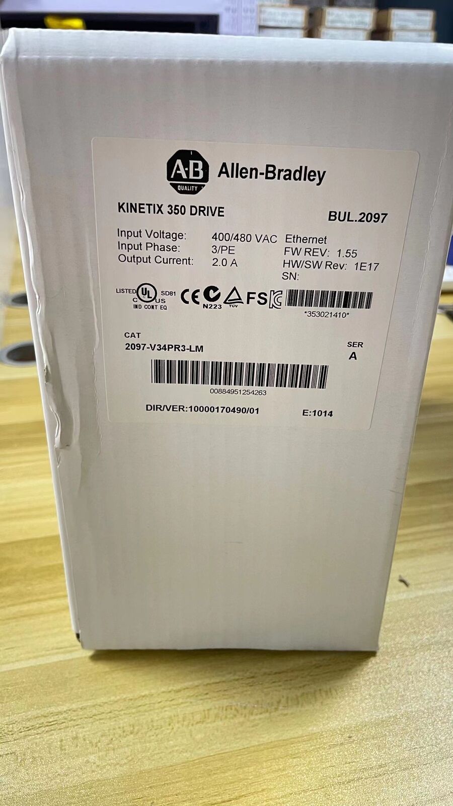 2097-V34PR3-LM Kinetix 350 Servo Driver New Factory Sealed AB AB