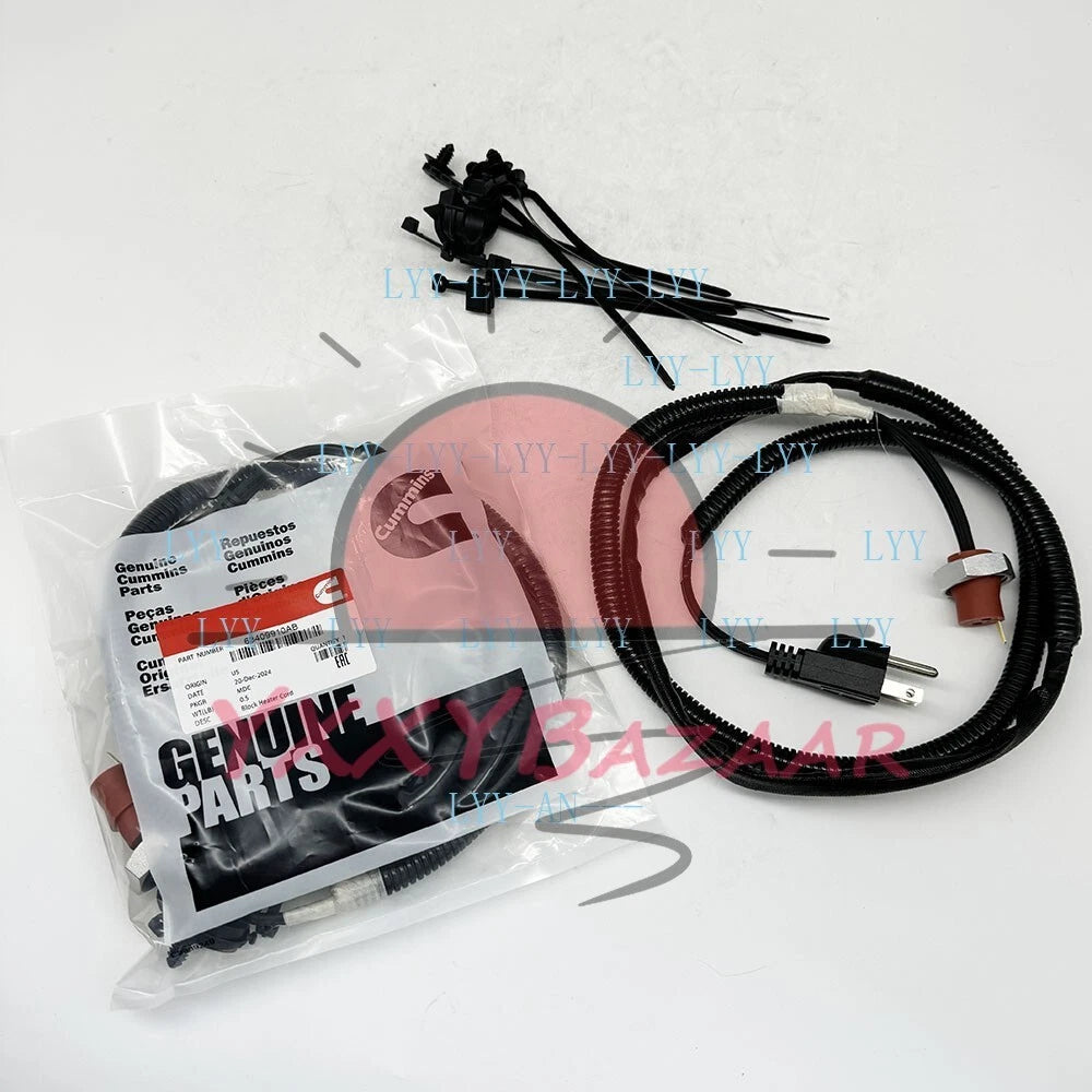 Block Heater Cord Cable Diesel For Cummins Dodge Ram 5.9L 6.7L 2500 3500 6B ISB
