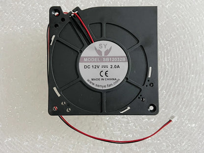 1PCS SB12032B DC12V 0.20A 2-Wire Mute Turbo Cooling Fan