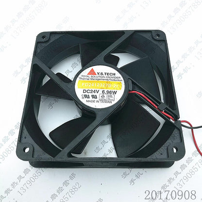 Y.S.TECH FD2412327B-21 12032 DC24V 6.96W 12CM 2-Wire Inverter Cooling Fan