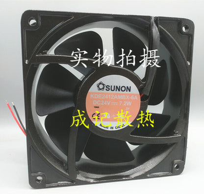 1pcs SUNON KDE2412AMBX-6A 12CM 24V 7.2W for Danfoss inverter fan