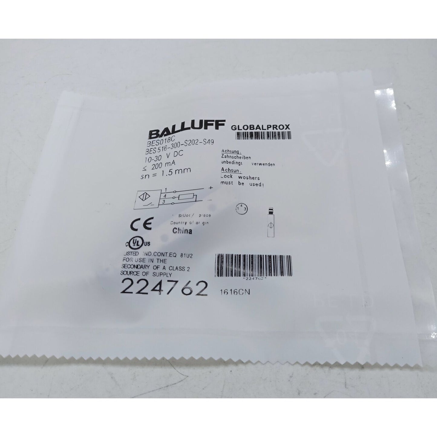 Balluff Proximity Switch BES 516-300-S202-S49 - BALLUFF