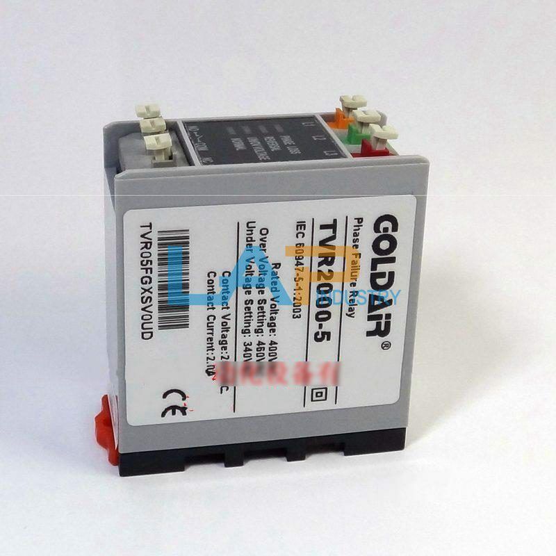 new 1Pcs For GOLDAIR phase sequence protection relay TVR2000-5 400VAC 2.0A - GOLAIRS